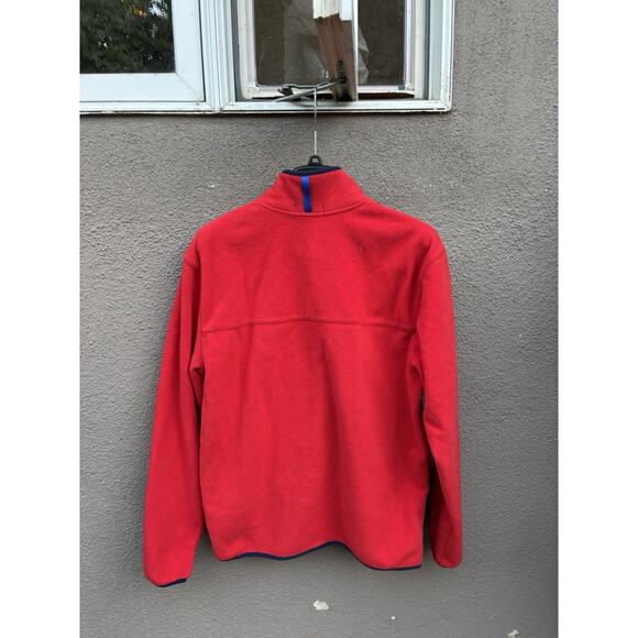 Polo Ralph Lauren Fleece Mock Neck Sweater Size Medium Red - Picture 11 of 11